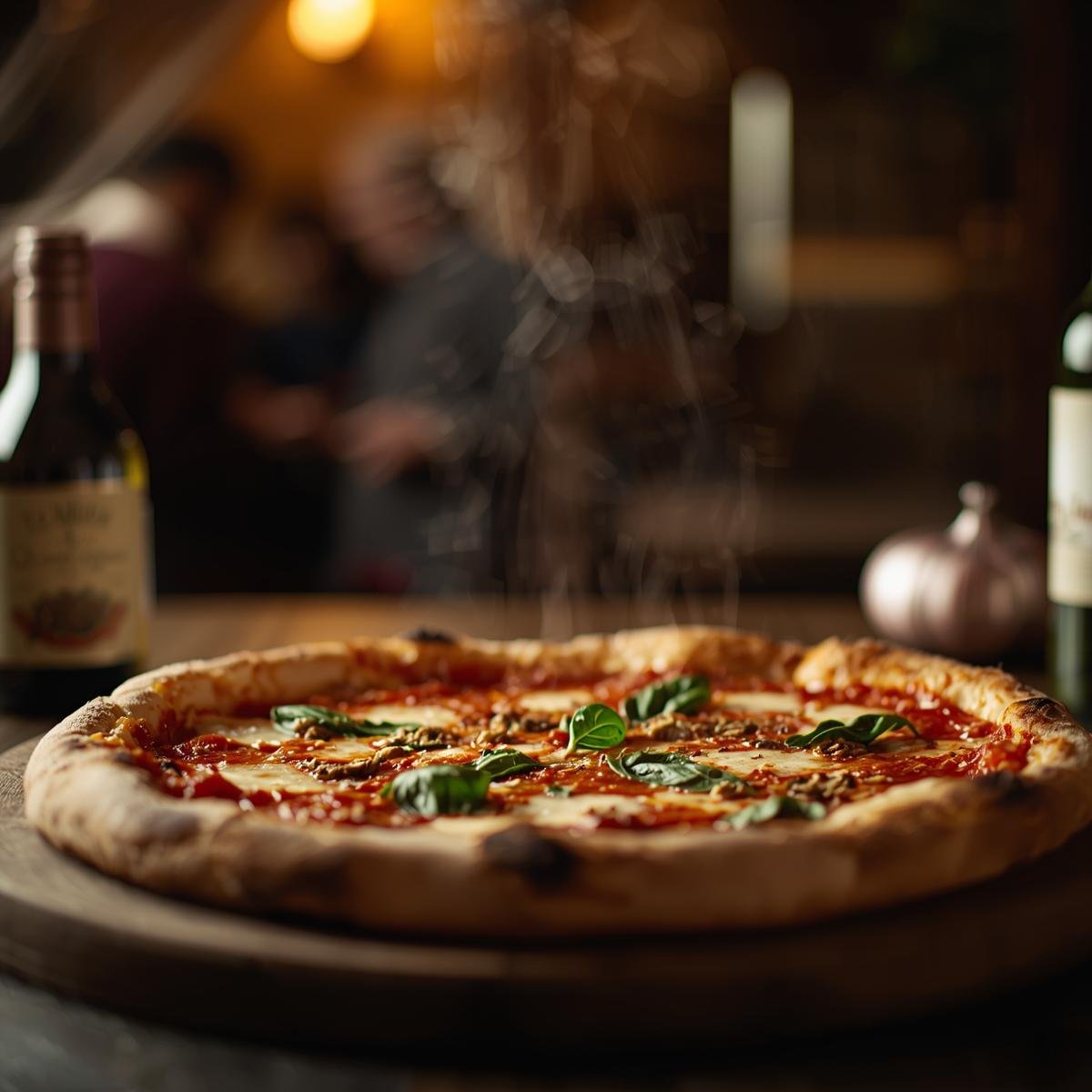 Kneading fresh pizza